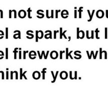 fireworks, haha, love, make me quote, proverb, smiles, spark, think ...