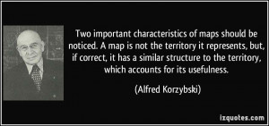 Two important characteristics of maps should be noticed. A map is not ...