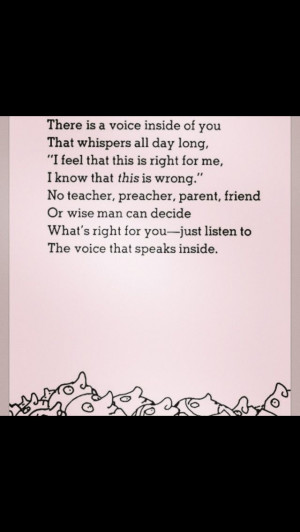 Listen to your inner voice!