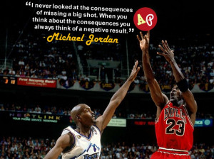 never looked at the consequences of missing a big shot. When you ...