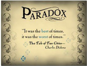 : Literary Tools: Paradox English Literature Poster featuring a quote ...