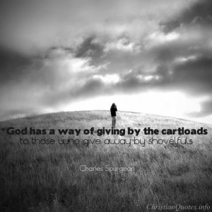 Charles Spurgeon Quote – Giving