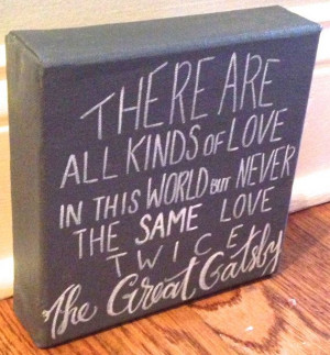 The Great Gatsby quote – on 6 x 6 inch canvas it would be cool to ...