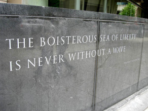 Waiter in Crocs in Portland, Oregon