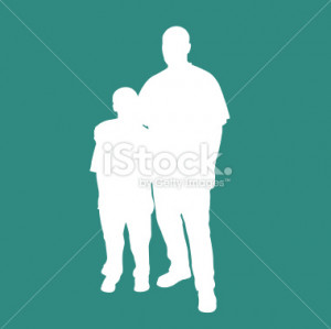 father son silhouette