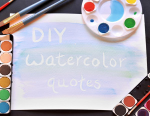 Quotes with Watercolor