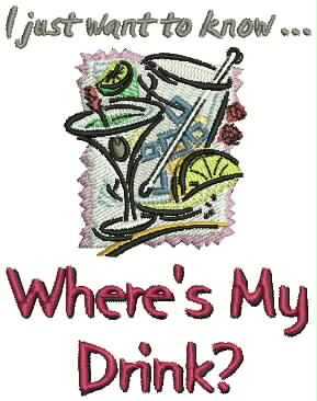 Machine Embroidery Designs - Beverage Quotes(1)