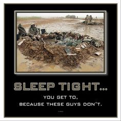 thank a soldier for your good night sleep More