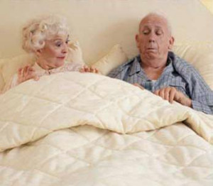 After nearly 50 years of marriage, a couple was lying in bed one ...