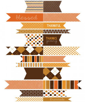 Thanksgiving Printable Flags from Simple as That