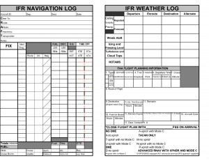 IFR Nav Log