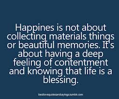 Happiness Is Not About Collecting Materials Things or Beautiful ...