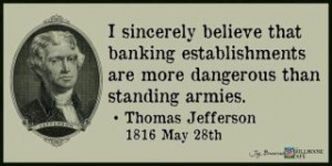 banks ~ Thomas Jefferson