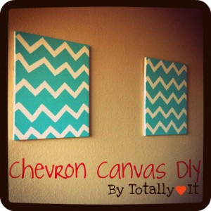 cute! #DIY #Chevron Canvas #Canvas #Decor #Living room decor #Bedroom ...