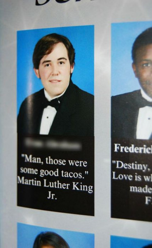 Best yearbook quote ever.