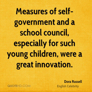 Measures of self-government and a school council, especially for such ...
