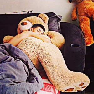 Wishing I was the teddy bear ~Luis Coronel