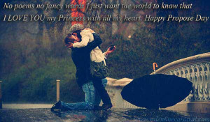 Romantic Proposal Quotes Happy propose day