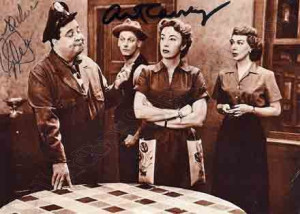 Honeymooners Postcard Autographed by Jackie Gleason and Art Carney