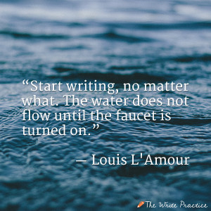 ... The water does not flow until the faucet is turned on. Louis L'Amour
