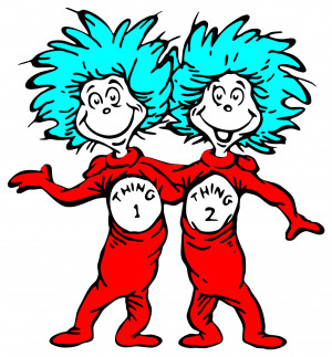 Thing 1 and thing 2 font Not Found