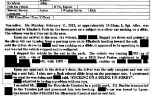 The Best All-Caps Police Report Quote Ever