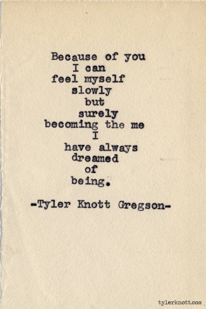 Typewriter Series #475 by TylerKnott Gregson. I just love the way he ...