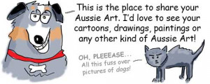 Submit your Australian Shepherd Art… Cartoons, Drawings, Paintings ...