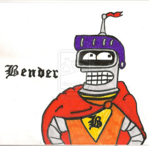 Bender Bending Rodriguez by ChoccyChan