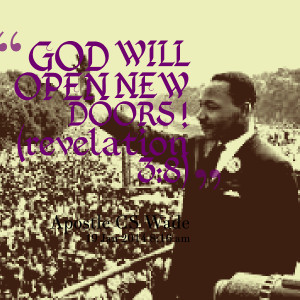 Quotes Picture: god will open new doors ! (revelation 3:8)