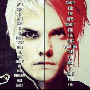 Gerard Way Too bad the band is done. :/