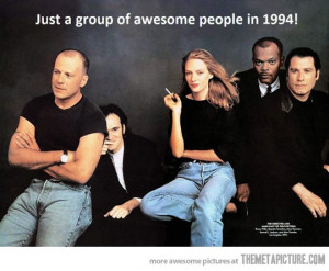 Funny photos funny Pulp Fiction cast Quentin Tarantino