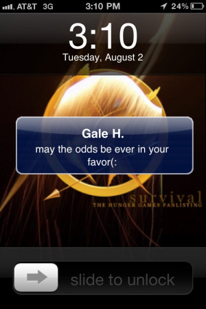 Gale texted Katniss by 1000maddy