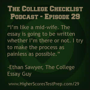 Walk with the College Essay Guy, Ethan Sawyer (Episode 29)