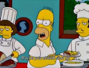 Homer has the reason