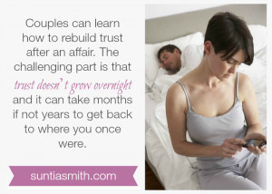 how to rebuild trust after an affair