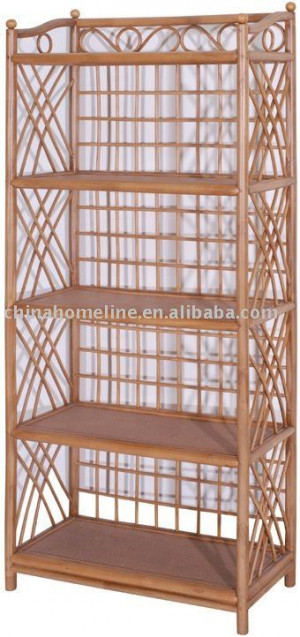 wood bookshelf with rattan shelves tweet add to quote request list