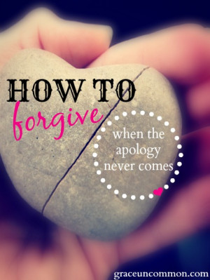 Forgiveness is a tricky thing. Problematic and complex because we, by ...