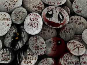 joker quotes on rocks by Paullus23