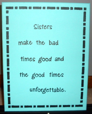 Sisters Quote Canvas