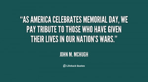 As America celebrates Memorial Day, we pay tribute to those who have ...