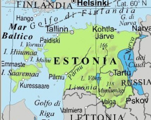 Home Europa Tallin Cartina Estonia La Cartina Geografica Dell Estonia