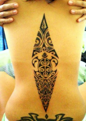 Polynesian Back Tattoos for Women