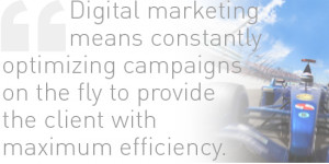 digital marketing means constantly optiming campaigns on the fly to ...