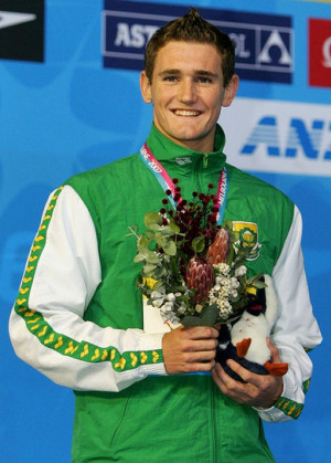 Cameron Van Der Burgh- yeah for SA's first GOLD medal!