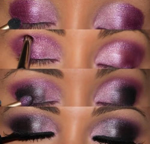 Pink & Purple Chic Smokey Eye Make-up for Evening Parties