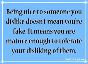 Being Nice To Someone You