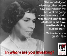 Inspirational #quote from 1994 Inductee Marian Anderson highlighting ...