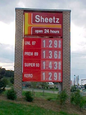 Sheetz Gas Logo it all comes out of the same