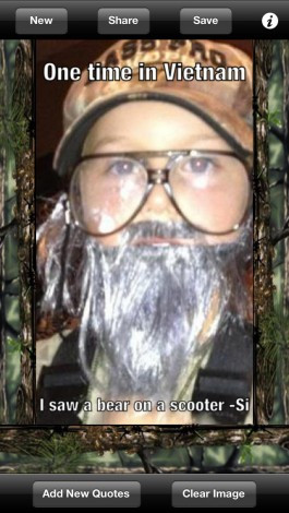 ... Cap - Add your favorite Duck Dynasty Quotes to Pictures para iPhone